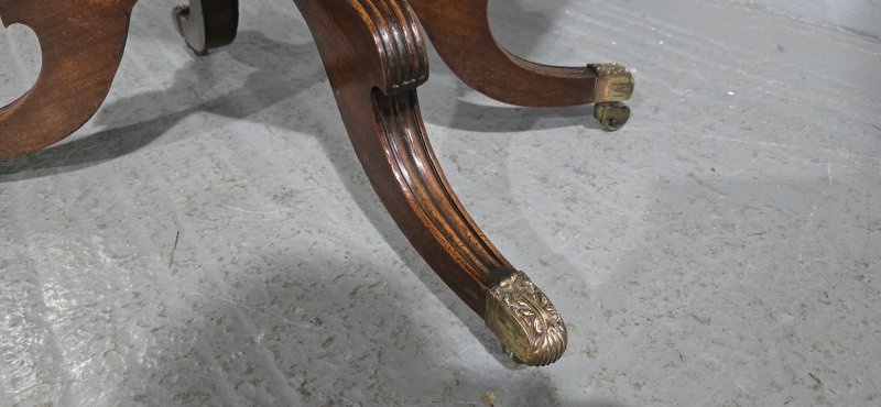 Fine Regency Brass Inlaid Card Table - Image 12