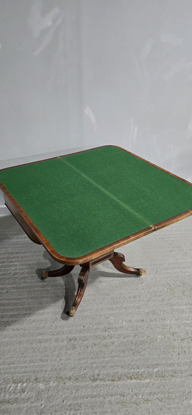 Fine Regency Brass Inlaid Card Table - Image 16