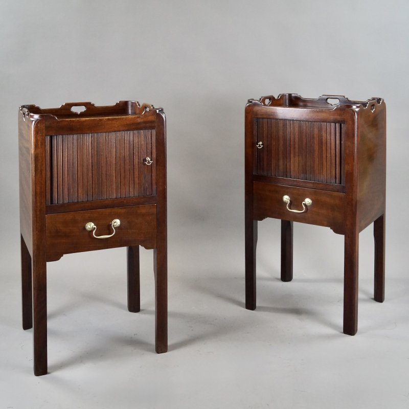 A Pair Of Georgian Style Bedside Commodes - Image 5