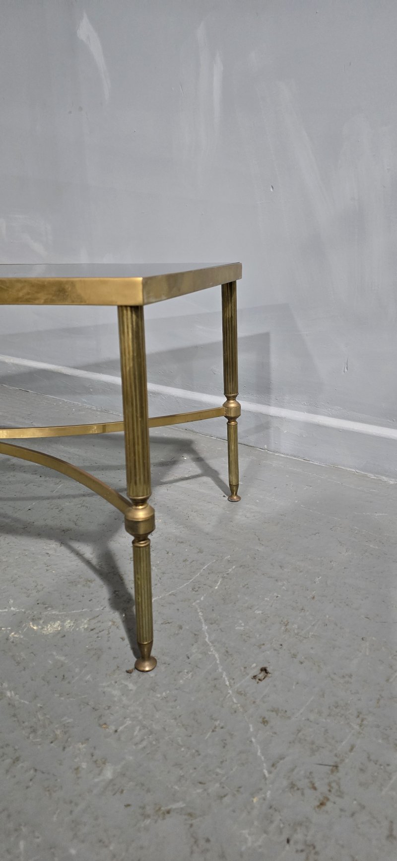 French Jansen Maison Brass Coffee Table - Image 2