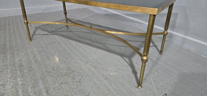 French Jansen Maison Brass Coffee Table - Image 7