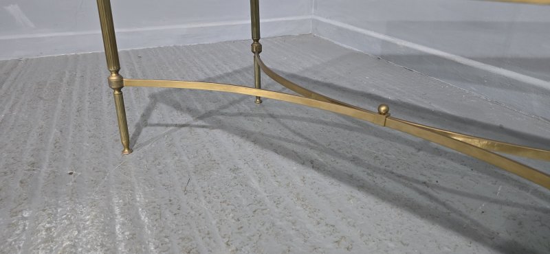 French Jansen Maison Brass Coffee Table - Image 5