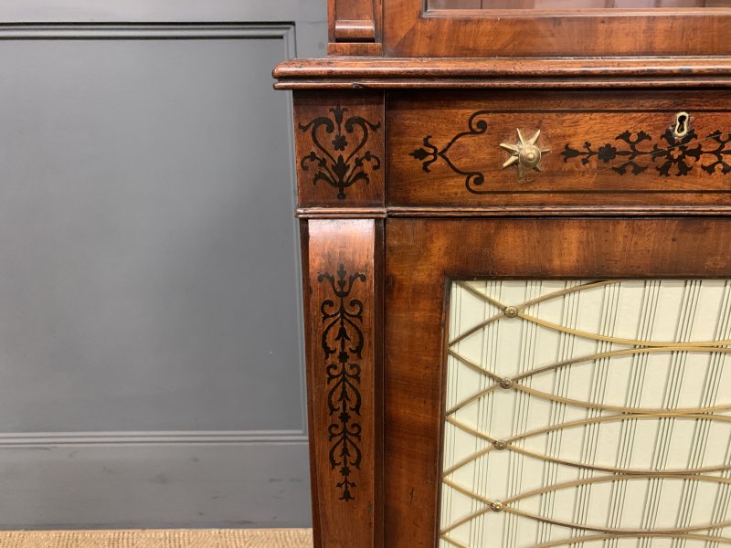 Regency Period Inlaid Mahogany Side Cabinet - Image 7
