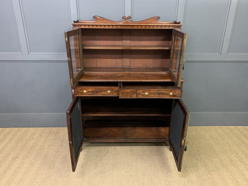 Regency Period Inlaid Mahogany Side Cabinet - Image 15