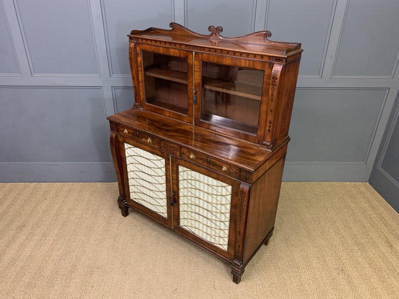 Regency Period Inlaid Mahogany Side Cabinet - Image 5