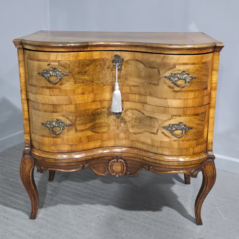 Superb Walnut Commode Chest of Drawers