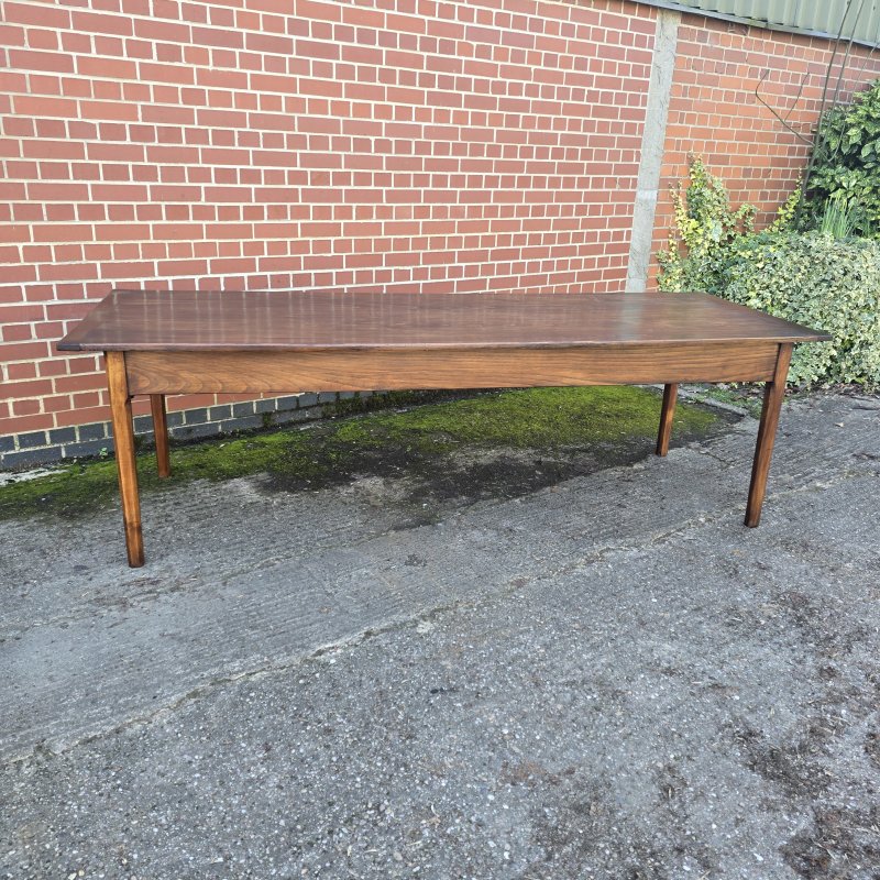 Large French Refrectory Farmhouse Kitchen Dining Table - Image 15