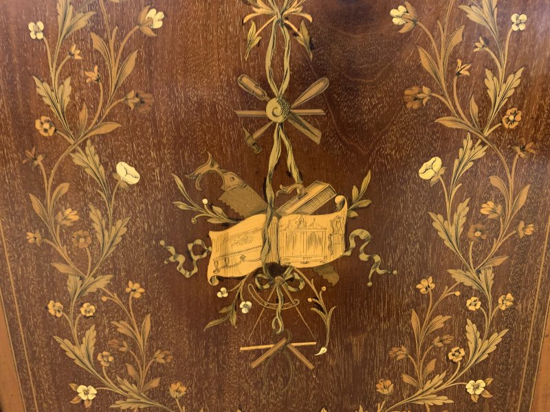 Edwards & Roberts Inlaid Mahogany Bookcase - Image 21