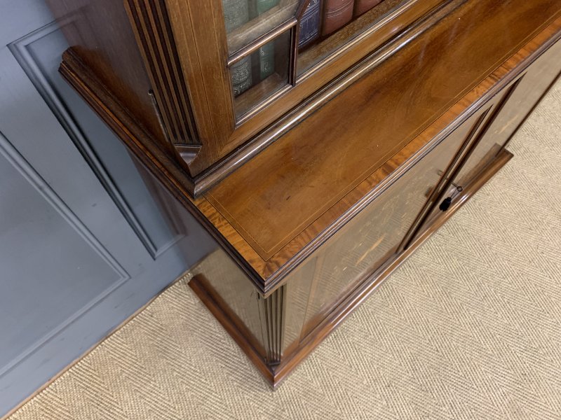 Edwards & Roberts Inlaid Mahogany Bookcase - Image 15