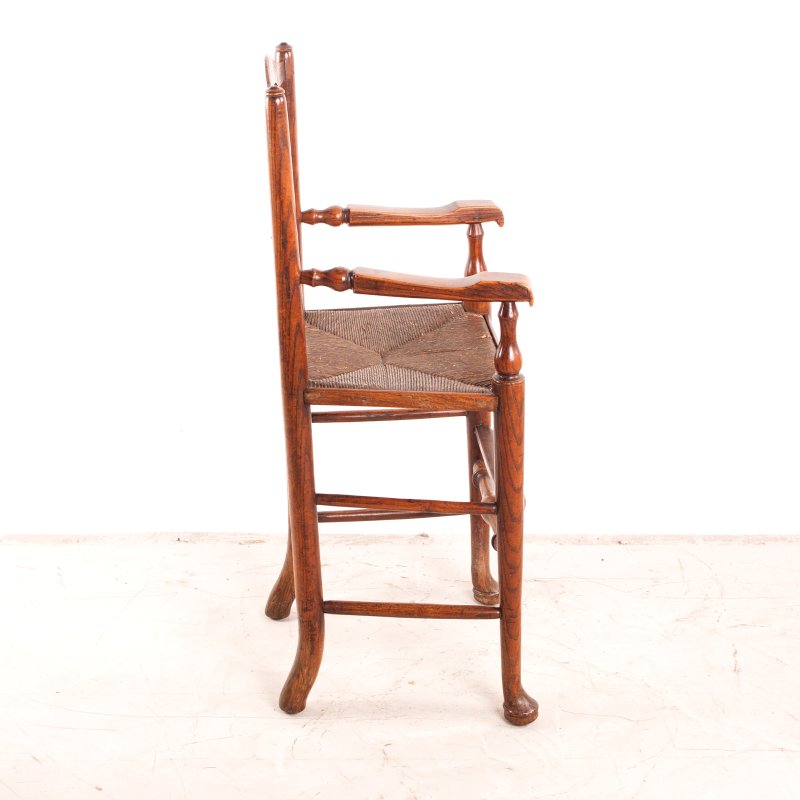 Child's Rush Seated Ladderback High Chair - Image 3