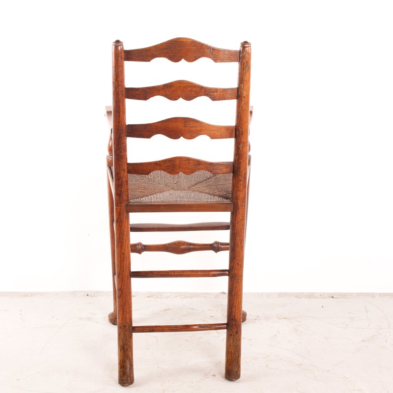 Child's Rush Seated Ladderback High Chair - Image 5