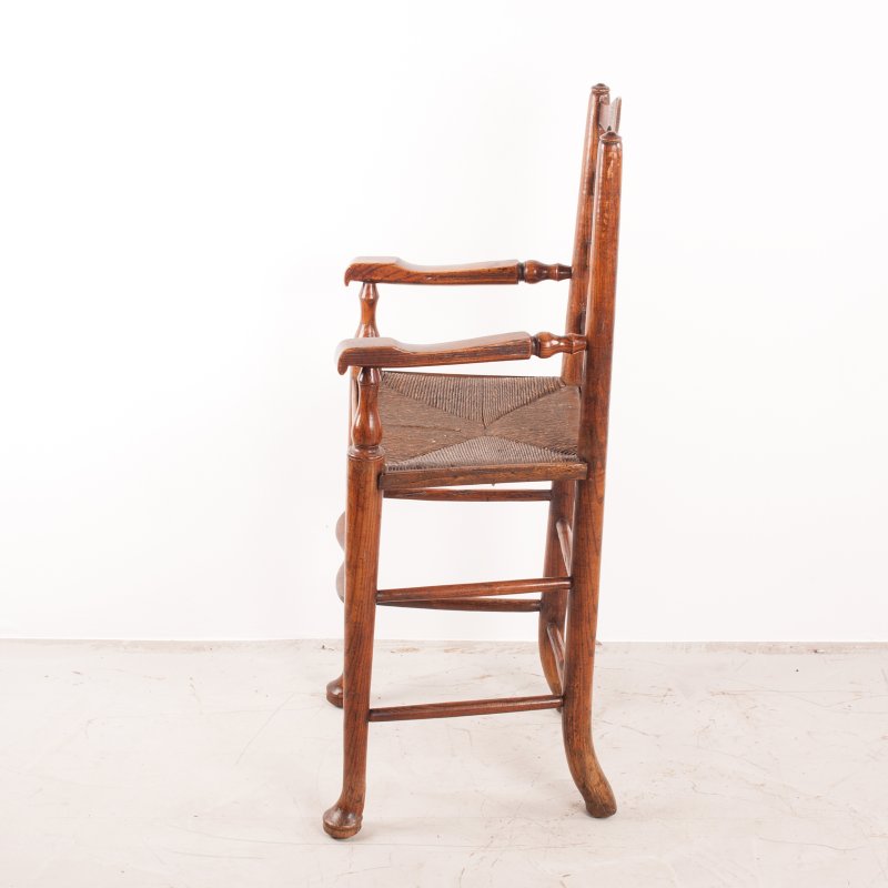 Child's Rush Seated Ladderback High Chair - Image 6