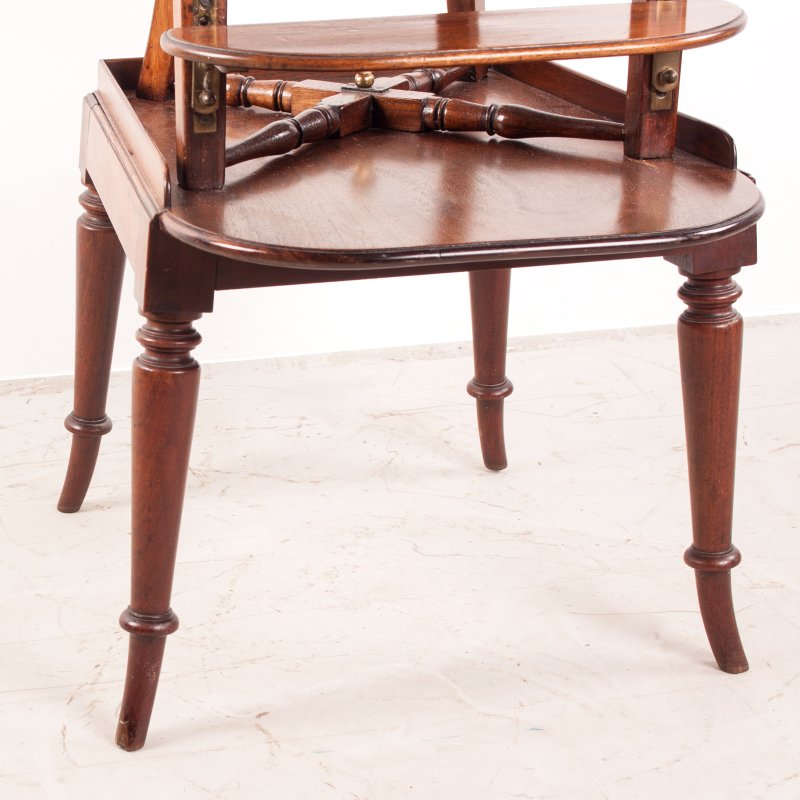 19thC Child's Caned Mahogany Tub Highchair - Image 10