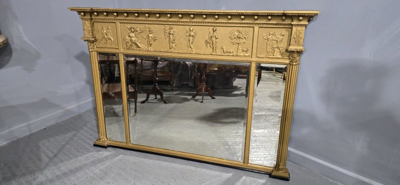 Fine Regency Gilt Overmantle Mirror - Image 9