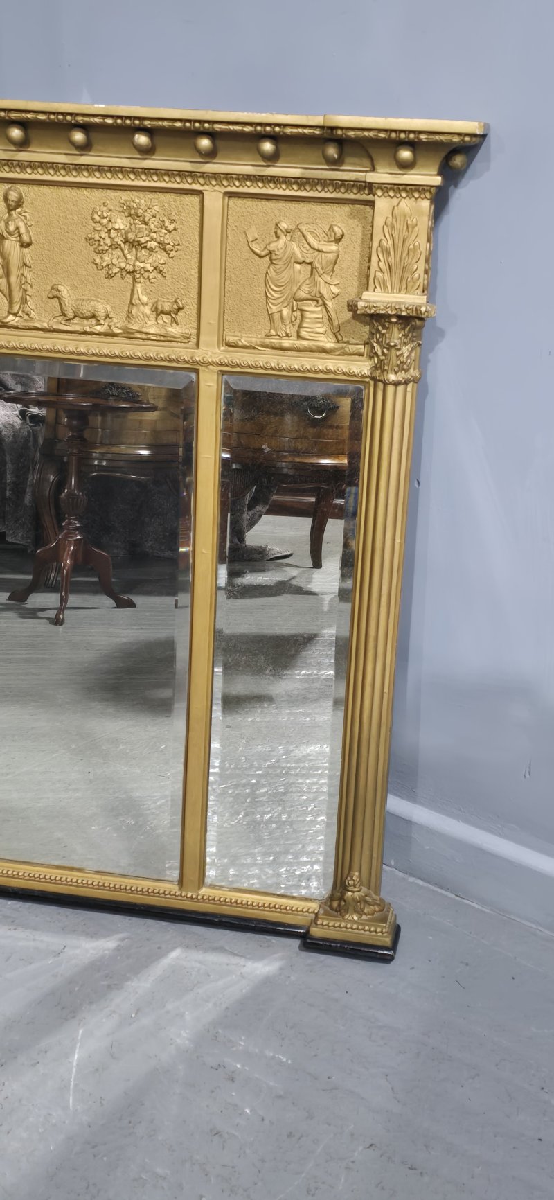 Fine Regency Gilt Overmantle Mirror - Image 2