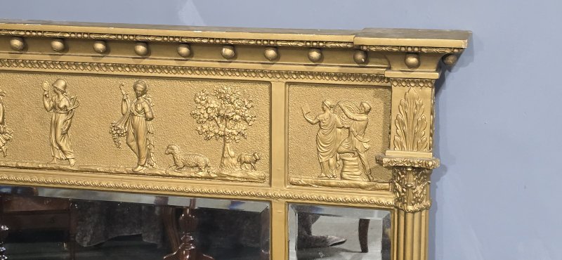Fine Regency Gilt Overmantle Mirror - Image 6