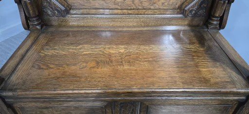 Good Oak Table Top Hall Bench Settle - Image 10