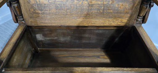 Good Oak Table Top Hall Bench Settle - Image 11