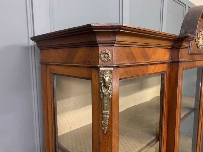 Edwardian Kingwood and Walnut Display Cabinet - Image 8
