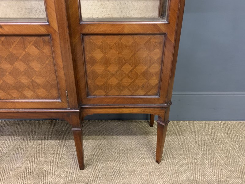 Edwardian Kingwood and Walnut Display Cabinet - Image 12