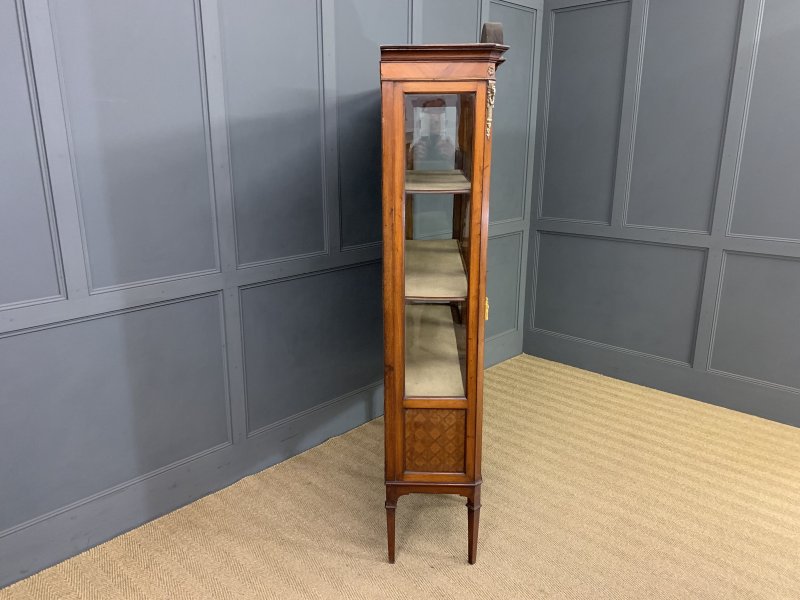 Edwardian Kingwood and Walnut Display Cabinet - Image 11