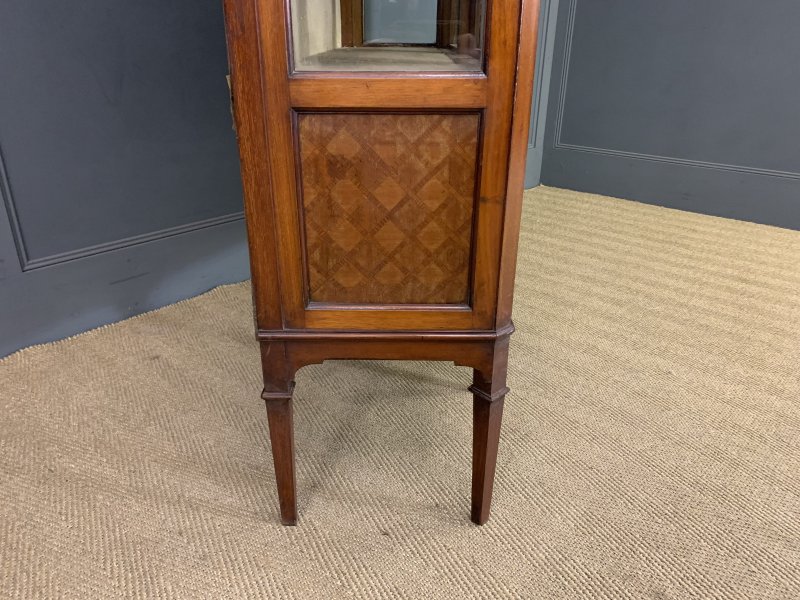 Edwardian Kingwood and Walnut Display Cabinet - Image 14