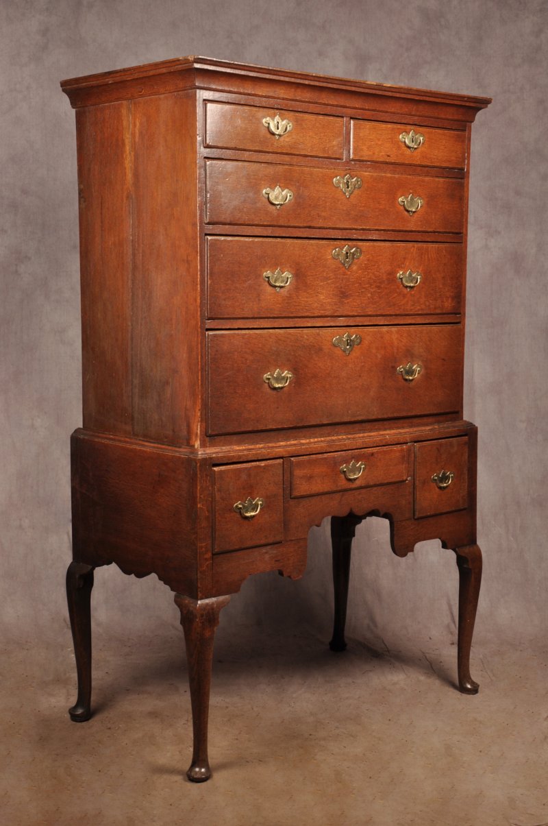 A Fine 18th Century George I Oak Chest On Stand - Image 4