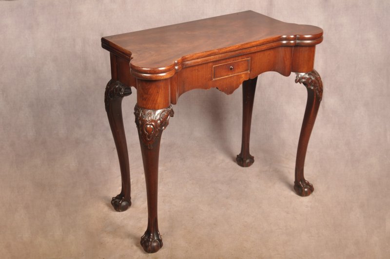 Exceptional George II Mahogany Card Table
