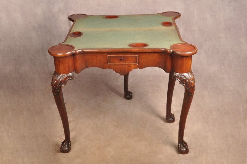 Exceptional George II Mahogany Card Table - Image 14