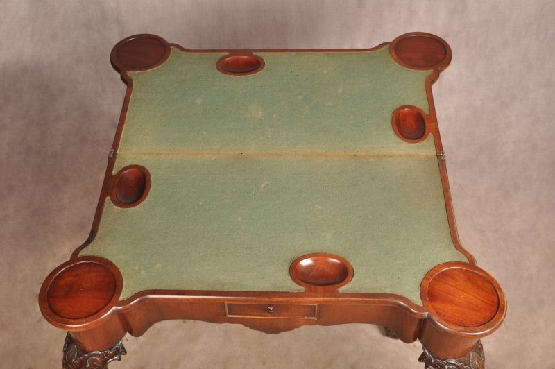 Exceptional George II Mahogany Card Table - Image 15