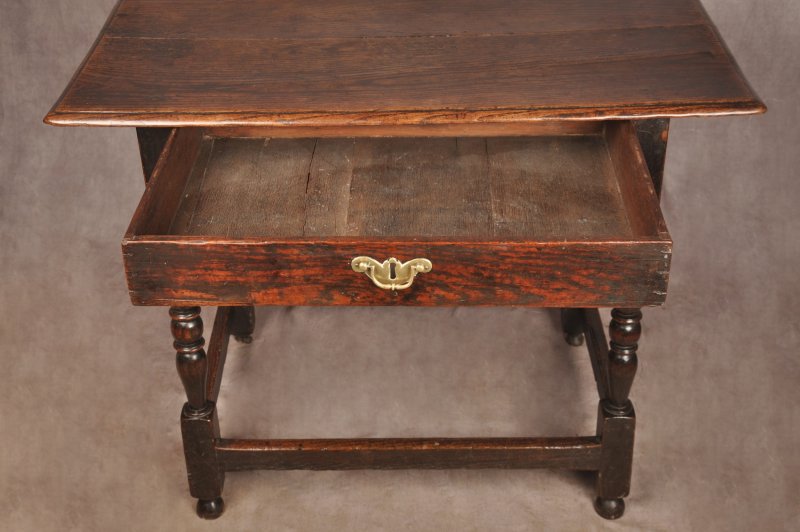 A 17th Century Oak Side Table - Image 10
