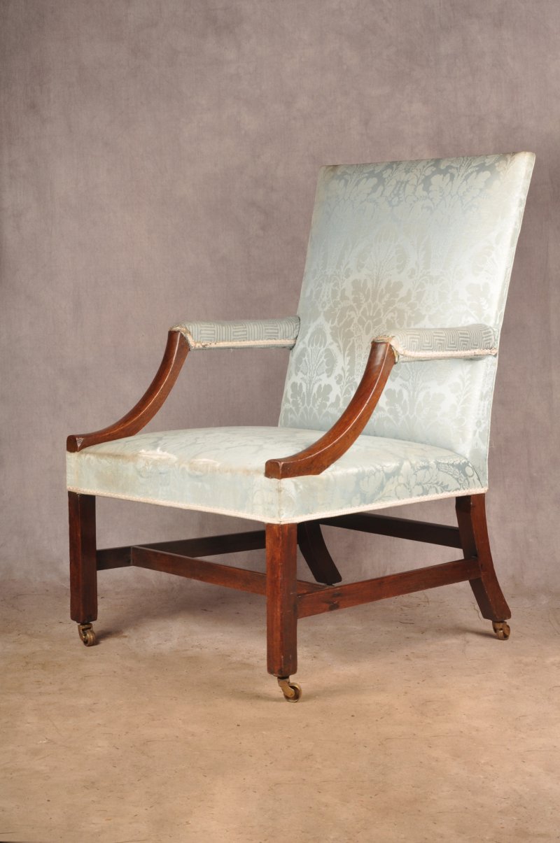 18th Century Gainsborough Mahogany Library Chair - Image 7