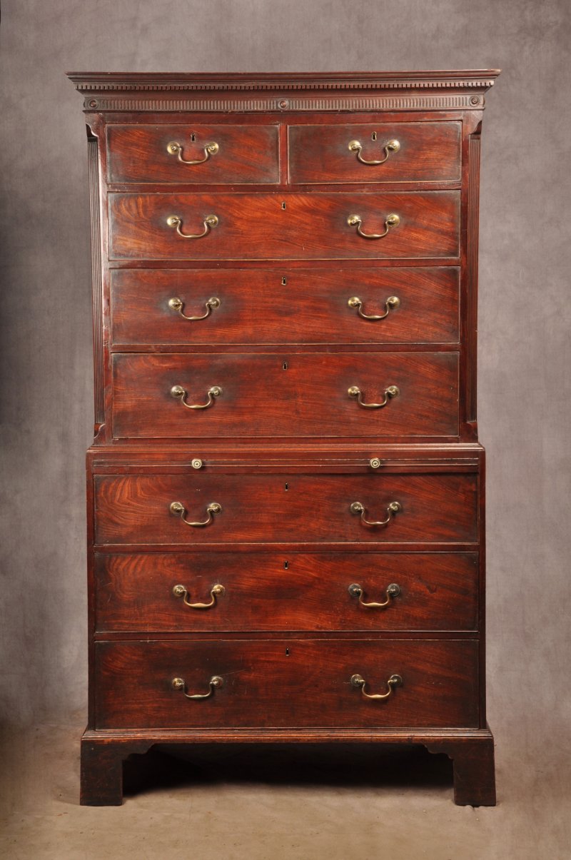 Fine 18th Century Mahogany Tallboy