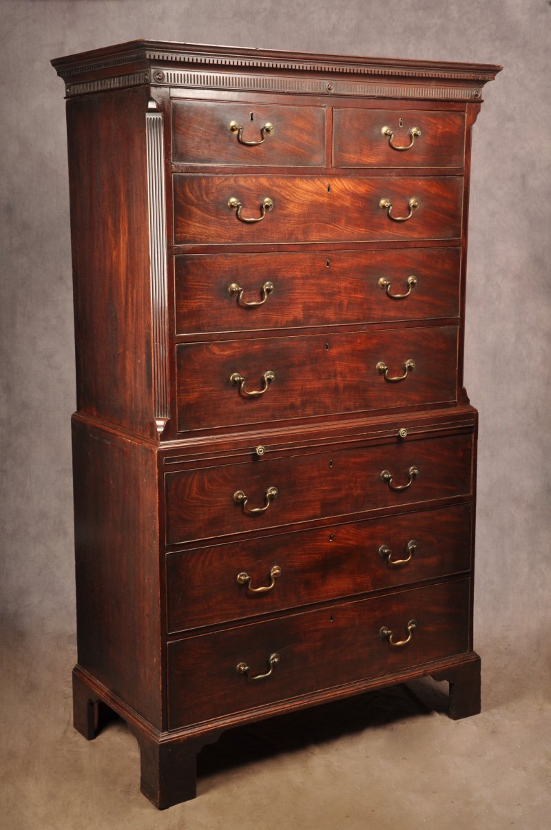 Fine 18th Century Mahogany Tallboy - Image 9