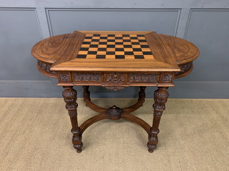 Anglo-Indian Rosewood Chess Top Table - Image 18