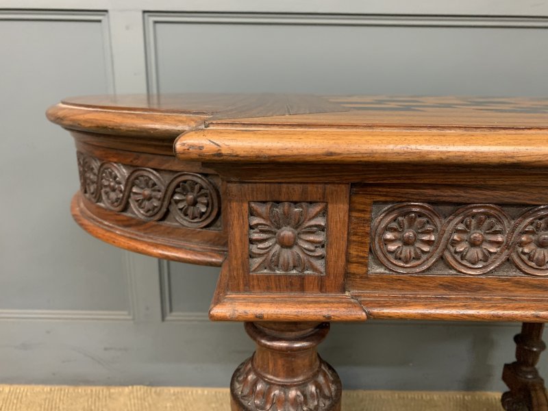 Anglo-Indian Rosewood Chess Top Table - Image 14