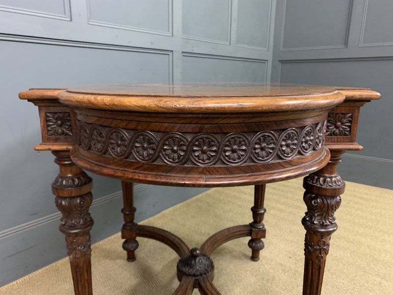Anglo-Indian Rosewood Chess Top Table - Image 7