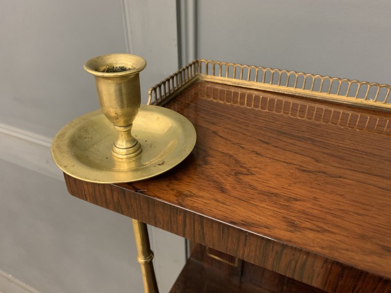 Brass Inlaid Regency Rosewood Chiffonier - Image 6