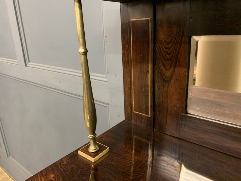 Brass Inlaid Regency Rosewood Chiffonier - Image 2
