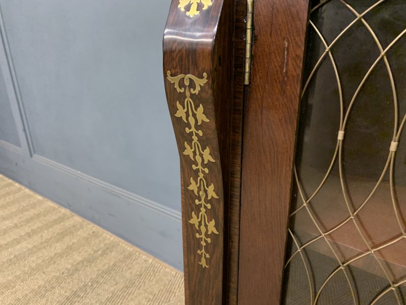 Brass Inlaid Regency Rosewood Chiffonier - Image 3