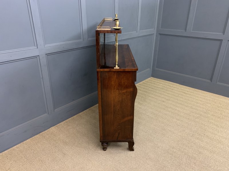 Brass Inlaid Regency Rosewood Chiffonier - Image 18