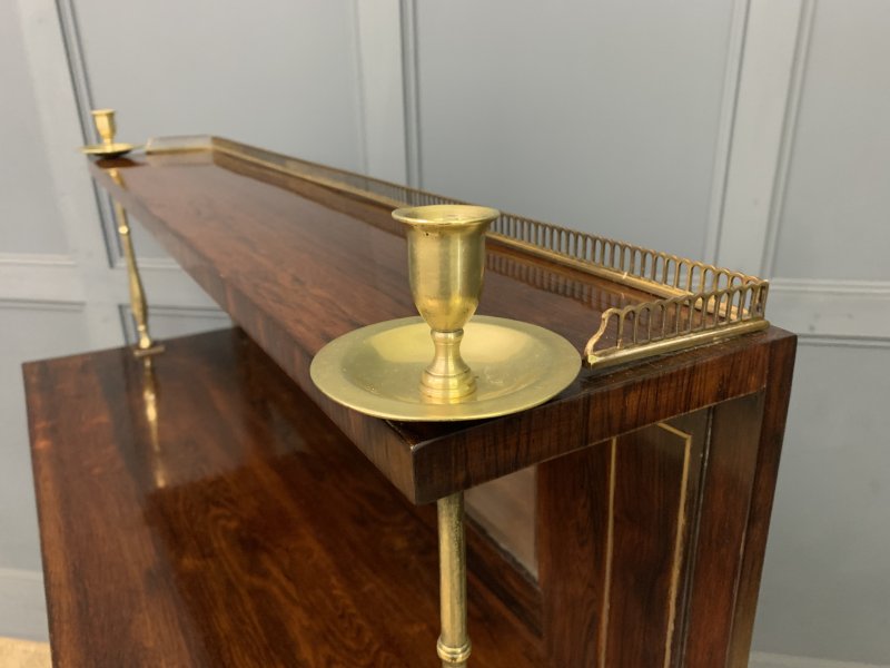 Brass Inlaid Regency Rosewood Chiffonier - Image 5