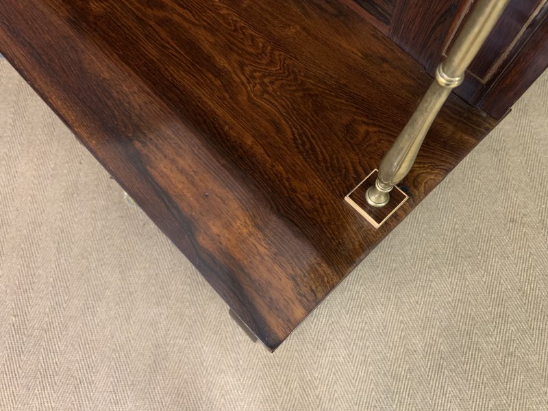 Brass Inlaid Regency Rosewood Chiffonier - Image 15