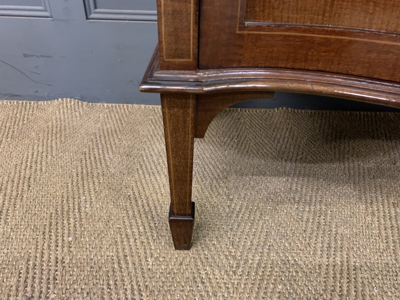 Serpentine Inlaid Mahogany Display Cabinet - Image 11