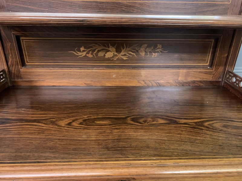 Arts & Crafts Inlaid Rosewood Parlour Cabinet - Image 16