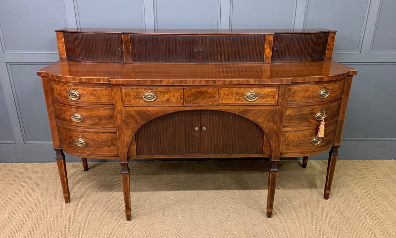 Large George III Inlaid Mahogany Sideboard