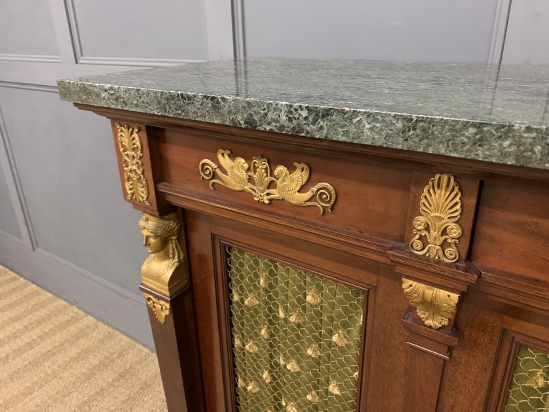 French Empire Mahogany Chiffonier - Image 7