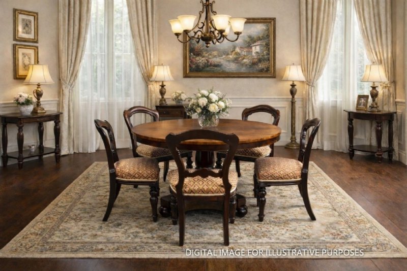 Set Four Victorian Mahogany Dining Chairs - Image 5