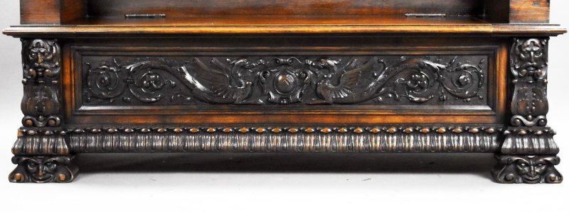 19th Century Carved Oak Hall Bench - Image 17