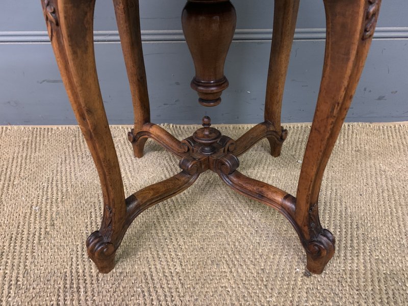 French Walnut Adjustable Piano Stool - Image 9